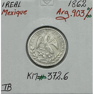 MEXIQUE - 1 REAL 1862 - Pièce de Monnaie en Argent //...