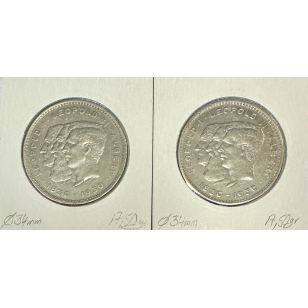 BELGIQUE - 10 FRANCS 1930 X 2 - 2 Monnaies en Nickel //... 2