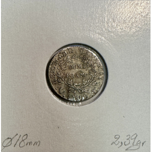 DEMI FRANC NAPOLEON EMPEREUR - L'AN 14 U TURIN - Monnaie... 2