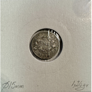 QUART DE FRANC BONAPARTE 1ER CONSUL (L'AN 12 A) Monnaie... 2