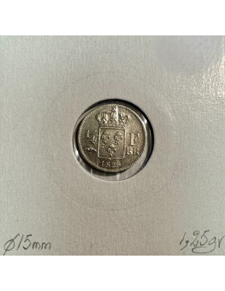 1/4 FRANC CHARLES X (1828 BB) Pièce de Monnaie en Argent // Qualité : TTB