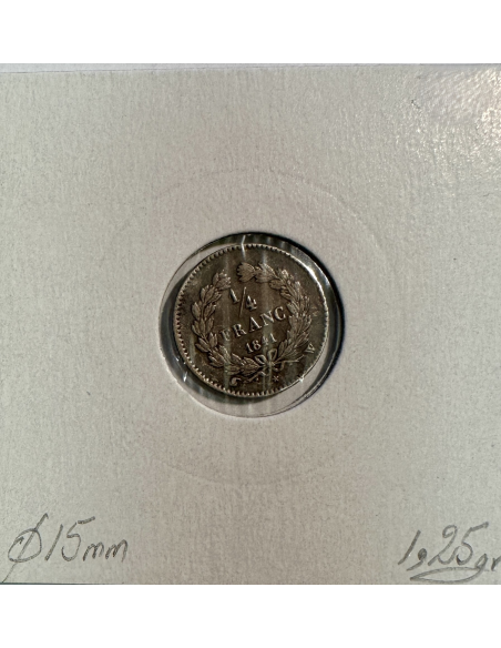 1/4 FRANC LOUIS-PHILIPPE 1er (1841W) Monnaie en Argent // Qualité : TB