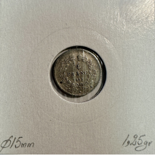 1/4 FRANC LOUIS-PHILIPPE 1er (1832A) Monnaie en Argent //... 2