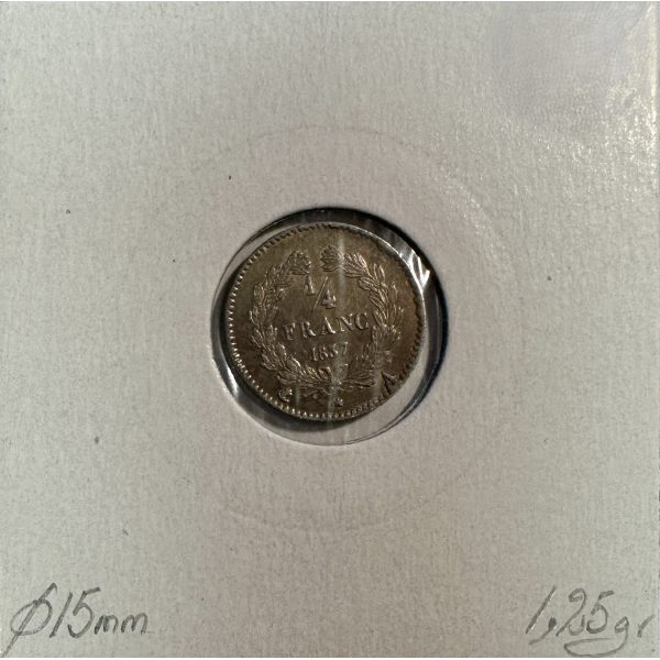 1/4 FRANC LOUIS-PHILIPPE 1er (1837A)...