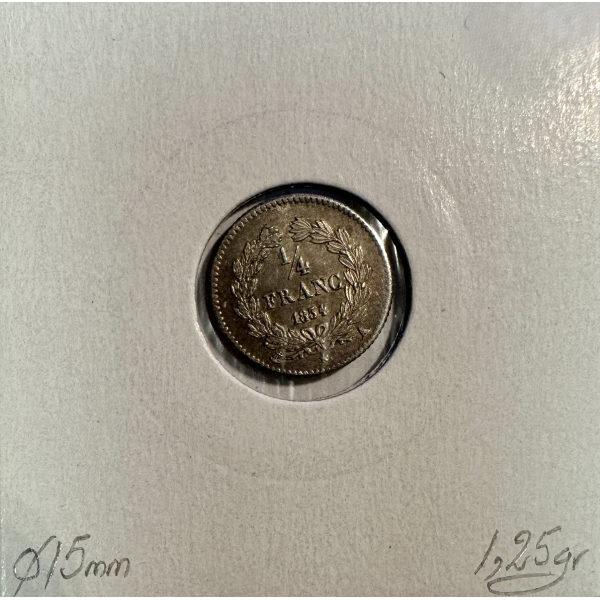 1/4 FRANC LOUIS-PHILIPPE 1er (1834A)...