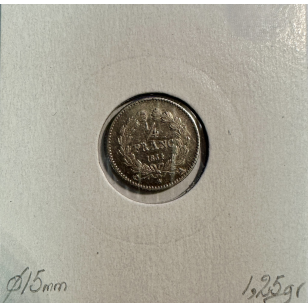 1/4 FRANC LOUIS-PHILIPPE 1er (1834A) Monnaie en Argent //... 2