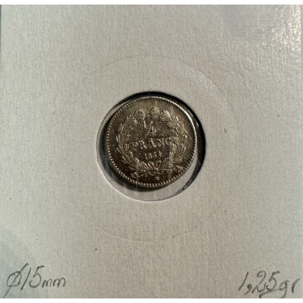 1/4 FRANC LOUIS-PHILIPPE 1er (1834A)...