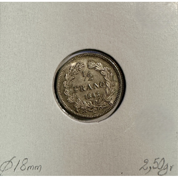 1/2 FRANC LOUIS-PHILIPPE 1er (1843B)...