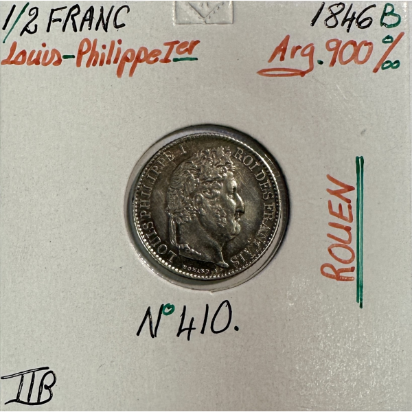 1/2 FRANC LOUIS-PHILIPPE 1er (1846B)...