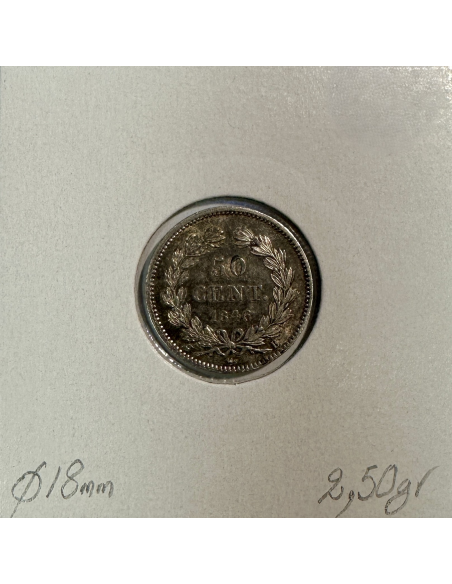 1/2 FRANC LOUIS-PHILIPPE 1er (1846B) Monnaie en Argent // Qualité : TTB