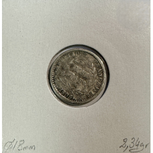 DEMI FRANC REPUBLIQUE (1808BB) Pièce de monnaie en Argent... 2