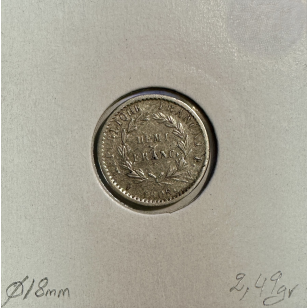 DEMI FRANC REPUBLIQUE (1808W) Pièce de monnaie en Argent... 2