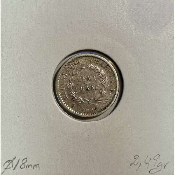 DEMI FRANC REPUBLIQUE (1808W) Pièce...