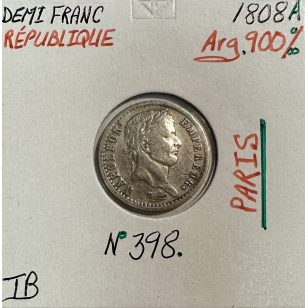 DEMI FRANC REPUBLIQUE (1808A) Monnaie en Argent //...