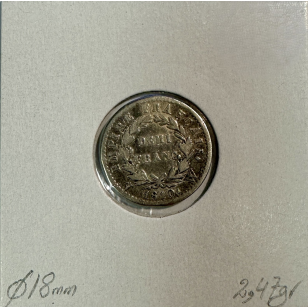 DEMI FRANC EMPIRE - 1810 W - Pièce de monnaie en Argent... 2
