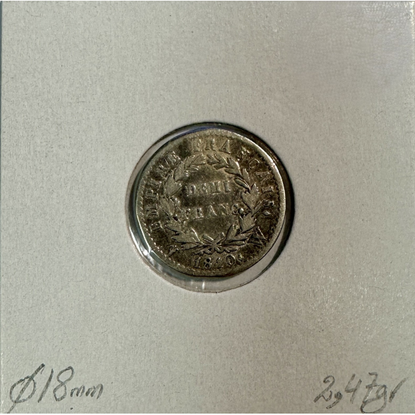 DEMI FRANC EMPIRE - 1810 W - Pièce de...
