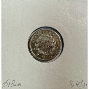 DEMI FRANC EMPIRE - 1812 A - Monnaie en Argent // Qualité... 2