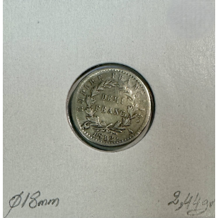 DEMI FRANC EMPIRE - 1812 A - Monnaie en Argent // Qualité... 2