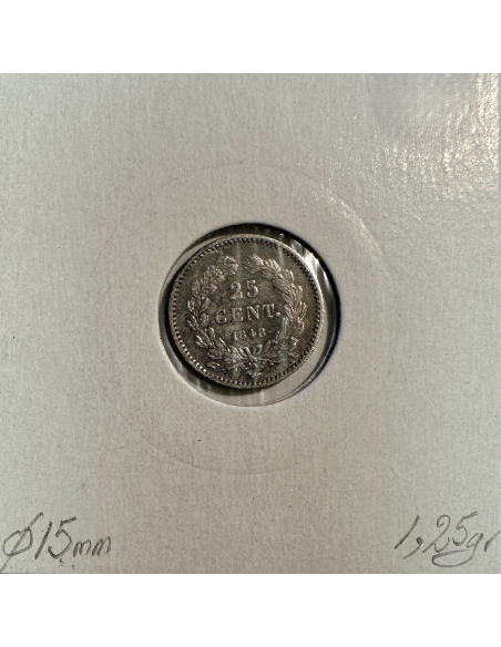 25 CENTIMES LOUIS-PHILIPPE 1er (1848A) Monnaie en Argent // Qualité : TTB