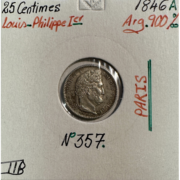 25 CENTIMES LOUIS-PHILIPPE 1er...