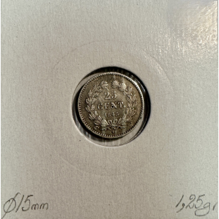 25 CENTIMES LOUIS-PHILIPPE 1er (1845W) Monnaie en Argent... 2