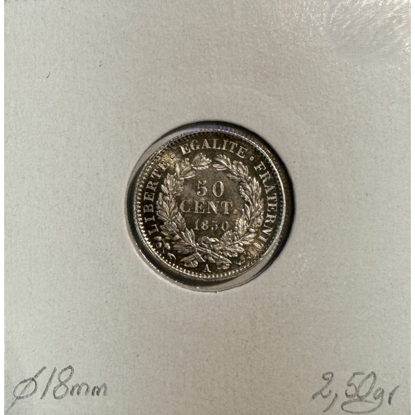50 CENTIMES CERES - 1850A - Monnaie...