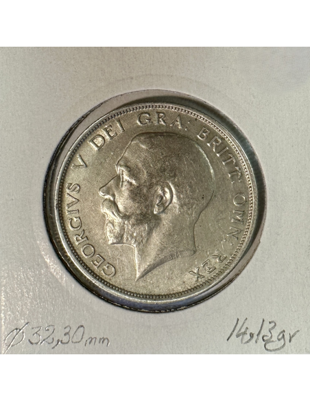 ROYAUME-UNI / GRANDE BRETAGNE (1/2 Crown 1915) Monnaie en Argent // TTB