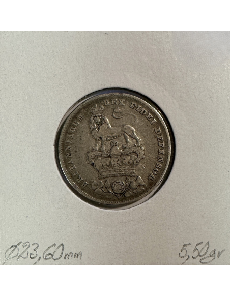 ROYAUME-UNI / GRANDE BRETAGNE - 1 Shilling 1826 - Monnaie en Argent // TTB