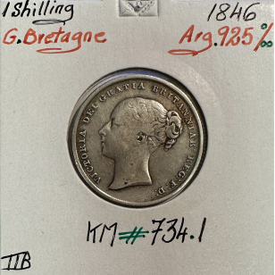 ROYAUME-UNI / GRANDE BRETAGNE - 1 Shilling 1846 - Monnaie...