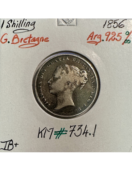 ROYAUME-UNI / GRANDE BRETAGNE - 1 Shilling 1856 - Monnaie en Argent // TB