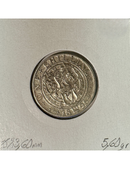 ROYAUME-UNI / GRANDE BRETAGNE - 1 Shilling 1896 - Monnaie en Argent // TTB