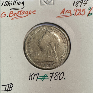 ROYAUME-UNI / GRANDE BRETAGNE - 1 Shilling 1897 - Monnaie...