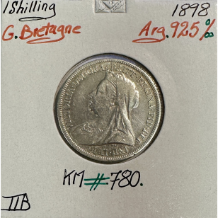 ROYAUME-UNI / GRANDE BRETAGNE - 1 Shilling 1898 - Monnaie...