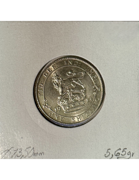 ROYAUME-UNI / GRANDE BRETAGNE - 1 Shilling 1914 - Monnaie en Argent // TTB