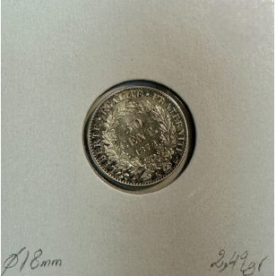 50 CENTIMES CERES - 1872K - Pièce de monnaie en Argent // TB 2
