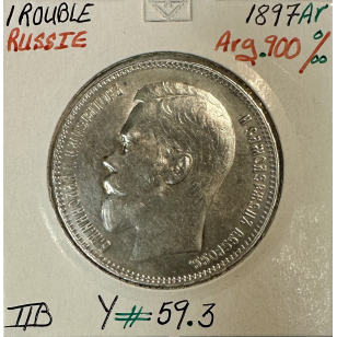 RUSSIE - 1 ROUBLE 1897 AR - Pièce de Monnaie en Argent //...