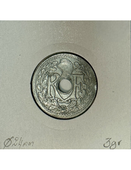 20 CENTIMES LINDAUER - 1945 C - Pièce de Monnaie en Zinc // Qualité : TB