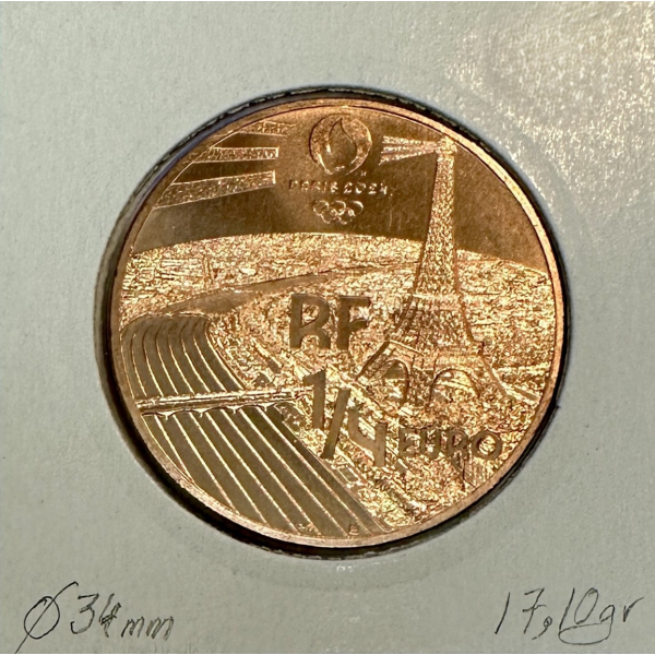 1/4 EURO DE LA FRANCE (2021) EN...