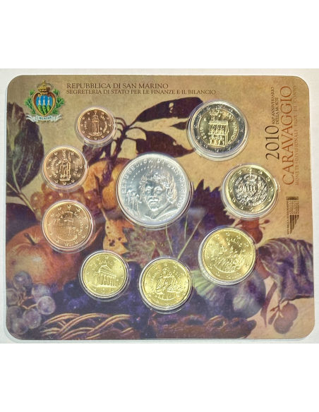 Saint-Marin - Coffret Brillant Universel 2010 - Avec la Pièce de 5 Euro Argent