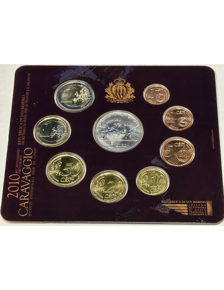 Saint-Marin - Coffret Brillant Universel 2010 - Avec la Pièce de 5 Euro Argent