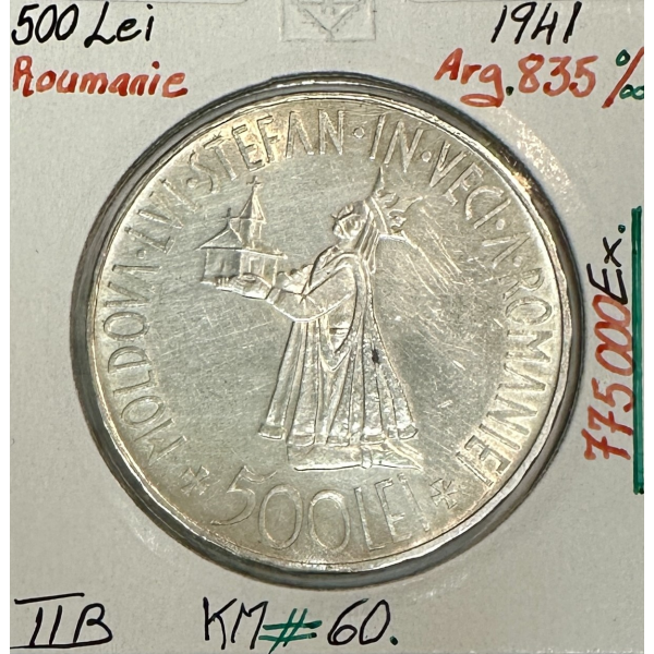 ROUMANIE - 500 LEI 1941 - Pièce de...