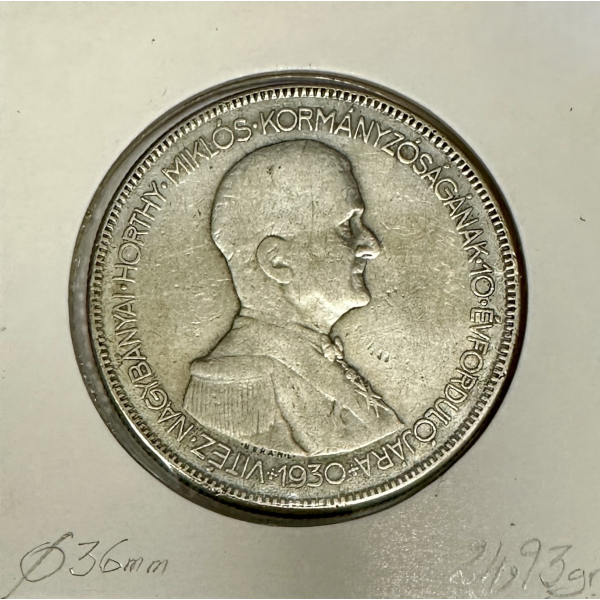 HONGRIE - 5 PENGO 1930 BP - Pièce de...