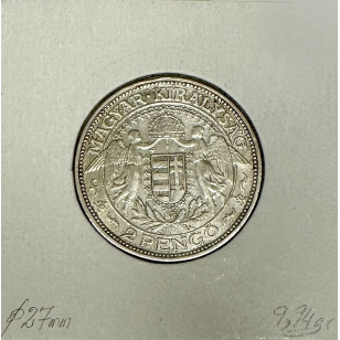 HONGRIE - 2 PENGO 1932 BP - Pièce de Monnaie en Argent //... 2