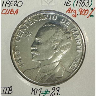 1 PESO 1953 Non Daté - Pièce de Monnaie en argent //...
