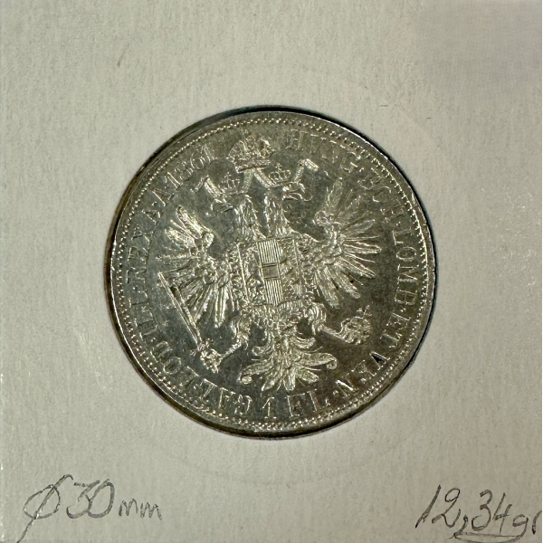 AUTRICHE - 1 FLORIN 1861 A - Pièce de...