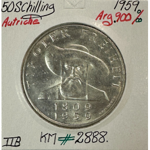 AUTRICHE - 50 SCHILLING 1959 - Pièce de Monnaie en Argent...
