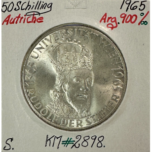 AUTRICHE - 50 SCHILLING 1965 - Pièce de Monnaie en Argent...
