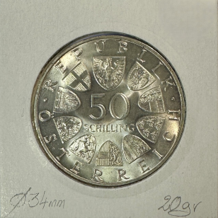 AUTRICHE - 50 SCHILLING 1969 - Pièce de Monnaie en Argent... 2