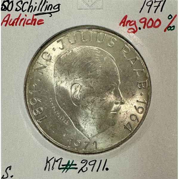 AUTRICHE - 50 SCHILLING 1971 - Pièce...
