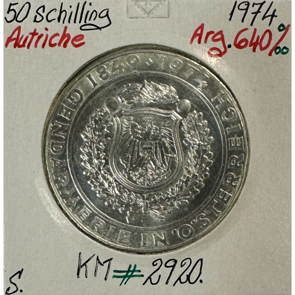 AUTRICHE - 50 SCHILLING 1974 - Pièce...
